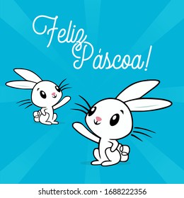 Coelhos Feliz Páscoa / Happy Easter Rabbits