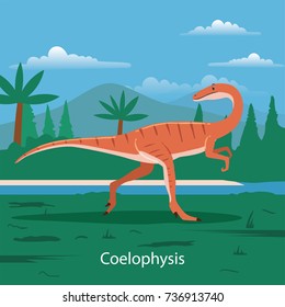 Coelophysis. Prehistoric animal