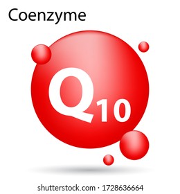 coenzyme q10 icon, healthcare concept, vector illustration 
