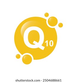 Coenzyme Q10 -  icon, vector, symbol.
