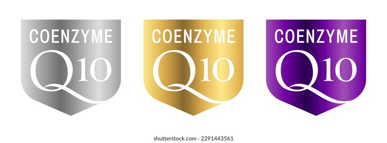 Coenzyme Q10 vector symbol icon logo concept
