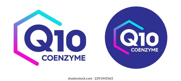 Coenzyme Q10 vector symbol icon logo concept