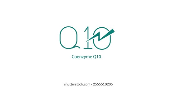 Coenzyme-10 Vector Icon - Essential Nutrient for Cellular Energy and Antioxidant Support