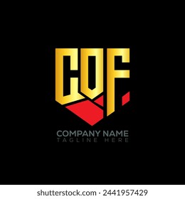 COF letter logo abstract design. COF unique design. COF.
