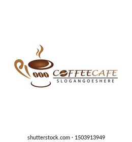 Cofee Cafe Logo Design Vector