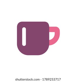 Cofee cup icon design, drink glass vector illustration
