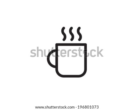 Cofee Cup Outline Icon Symbol
