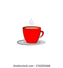 Cofee Cup Vector. Cup Of Tea Vector Illustration. Mug Isolated In With Background.