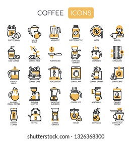 Cofee Elements , Thin Line and Pixel Perfect Icons