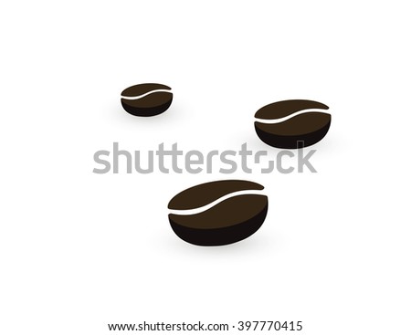 Cofee. Grain coffee. Coffee beans. Logo cofee. Icon cofee.