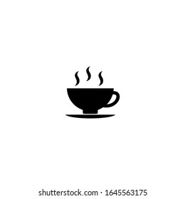 cofee icon. cup of coffee icon. cafe icon. flat, simple, black.