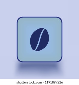 cofee logo isolated on blue background for your web