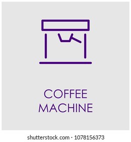 Cofee Machine Icon Vector