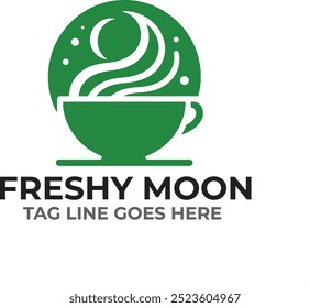 Cofee shop logo Freshy Moon