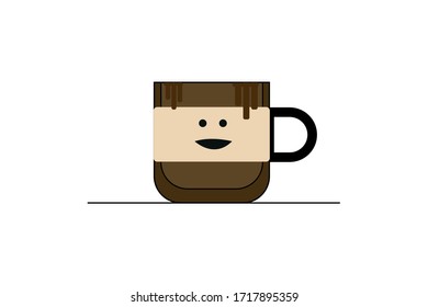 cofee or tea cup vector design illustration