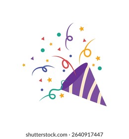 Cofetti Vector Illustration Flat Color 