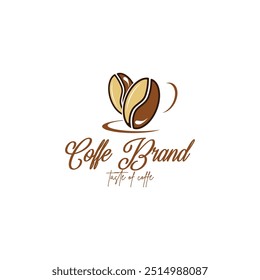 coffe aesthetic logo vector icon ilustration
