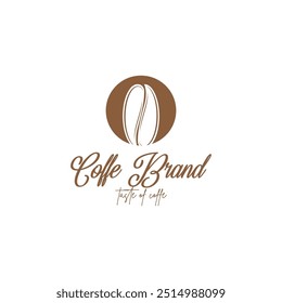 Ilustración estética del icono del Vector del logotipo de Coffe