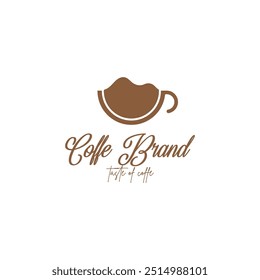 coffe aesthetic logo vector icon ilustration