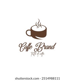 coffe aesthetic logo vector icon ilustration