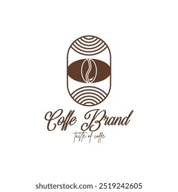 coffe aesthetic logo vector icon ilustration