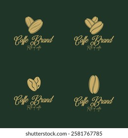coffe aesthetic logo vector icon ilustration