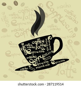 coffe background vector