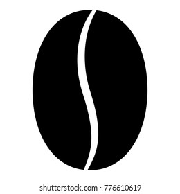 Coffe bean icon - stock vector