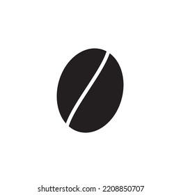 Coffe Bean Icon Vector Illustration Flat Design Trendy