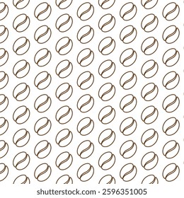 coffe bean outline pattern design