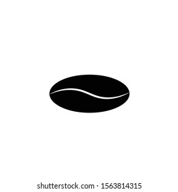 Coffe bean vector icon. Flat style for graphic and web design, Modern simple vector sign. Internet concept. Trendy symbol for website design web button, mobile app.