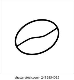 coffe bean vector icon line template