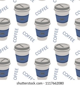 coffe box glass drink pattern print