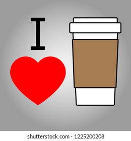 coffe with caffeine cup vector image
