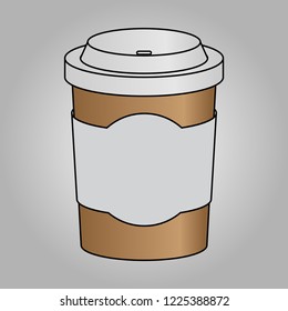 coffe with caffeine cup vector image