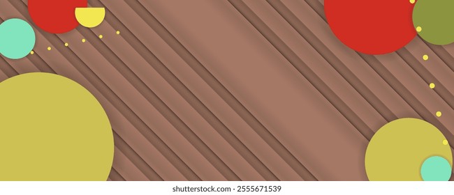 Coffe color Geometry lines and circles on chocolate Mocha delicious Mousse background textured design background template