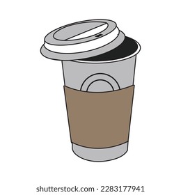Coffe Cup Icon Illustration Vector Graphic