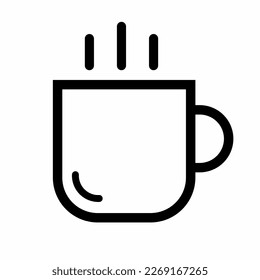 Coffe cup icon template. Stock vector illustration.