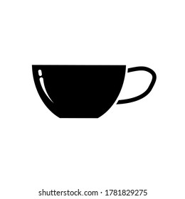 Plantilla de diseño de vectores de icono de taza de café