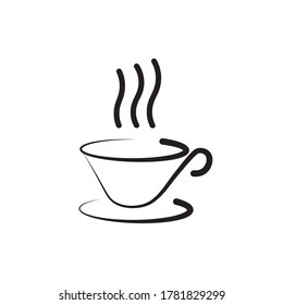 Coffe cup icon vector design template