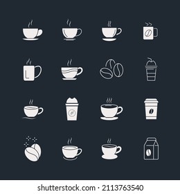 coffe cup  icons set . coffe cup  pack symbol vector elements for infographic web