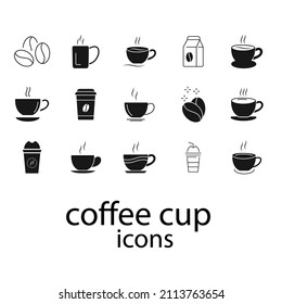coffe cup  icons set . coffe cup  pack symbol vector elements for infographic web