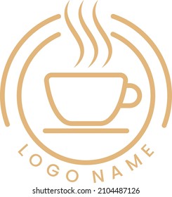 Coffe cup logo concept, 
minimalist, simple and modern logo