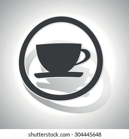 Coffe cup sticker icon