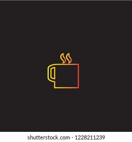 Coffe cup vector icon