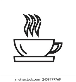 coffe cup vector icon line template