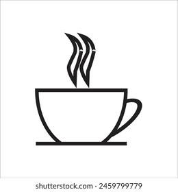 coffe cup vector icon line template