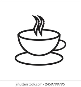coffe cup vector icon line template