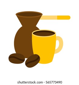 Coffe cup vector illustration.