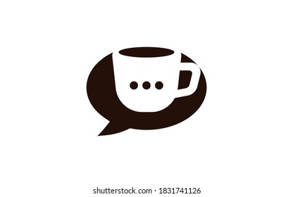 coffe cup vector logo illustration